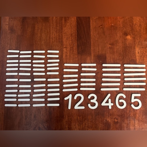 Wooden Growth Chart. ( Measurement Marks Only) (White) - Picture 3 of 3